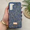 قاب گوشی Galaxy S21 FE سامسونگ نگین دار سواروسکی SWAROVSKI پلاک فلزی سرمه ای کد 151343