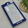 قاب گوشی Galaxy S21 FE سامسونگ نگین دار سواروسکی SWAROVSKI پلاک فلزی نقره ای کد 151344
