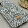 قاب گوشی Galaxy S21 FE سامسونگ نگین دار سواروسکی SWAROVSKI پلاک فلزی نقره ای کد 151344