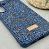 قاب گوشی Galaxy S25 FE سامسونگ نگین دار سواروسکی SWAROVSKI پلاک فلزی سرمه ای کد 151346
