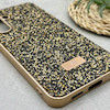 قاب گوشی Galaxy S25 FE سامسونگ نگین دار سواروسکی SWAROVSKI پلاک فلزی طلایی کد 151351