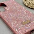 قاب گوشی Galaxy S24 Ultra سامسونگ نگین دار سواروسکی SWAROVSKI پلاک فلزی صورتی کد 151354