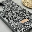 قاب گوشی Galaxy S24 Ultra سامسونگ نگین دار سواروسکی SWAROVSKI پلاک فلزی خاکستری کد 151356