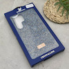 قاب گوشی Galaxy S24 Ultra سامسونگ نگین دار سواروسکی SWAROVSKI پلاک فلزی سرمه ای کد 151357