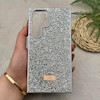 قاب گوشی Galaxy S24 Ultra سامسونگ نگین دار سواروسکی SWAROVSKI پلاک فلزی نقره ای کد 151358