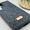 قاب گوشی Galaxy S23 Ultra سامسونگ نگین دار سواروسکی SWAROVSKI پلاک فلزی مشکی کد 151359