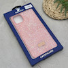 قاب گوشی iPhone 11 Pro Max آیفون نگین دار سواروسکی SWAROVSKI پلاک فلزی صورتی کد 151361