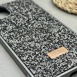 قاب گوشی iPhone 11 Pro Max آیفون نگین دار سواروسکی SWAROVSKI پلاک فلزی خاکستری کد 151362