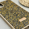 قاب گوشی iPhone 11 Pro Max آیفون نگین دار سواروسکی SWAROVSKI پلاک فلزی طلایی کد 151364