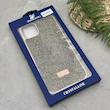 قاب گوشی iPhone 11 Pro Max آیفون نگین دار سواروسکی SWAROVSKI پلاک فلزی طلایی کد 151364