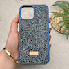 قاب گوشی iPhone 12 Pro Max آیفون نگین دار سواروسکی SWAROVSKI پلاک فلزی سرمه ای کد 151367