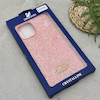 قاب گوشی iPhone 12 Pro Max آیفون نگین دار سواروسکی SWAROVSKI پلاک فلزی صورتی کد 151373