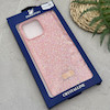 قاب گوشی iPhone 13 Pro Max آیفون نگین دار سواروسکی SWAROVSKI پلاک فلزی صورتی کد 151374