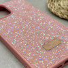 قاب گوشی iPhone 13 Pro Max آیفون نگین دار سواروسکی SWAROVSKI پلاک فلزی صورتی کد 151374
