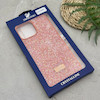 قاب گوشی iPhone 13 Pro Max آیفون نگین دار سواروسکی SWAROVSKI پلاک فلزی نارنجی کد 151377