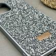 قاب گوشی iPhone 13 Pro Max آیفون نگین دار سواروسکی SWAROVSKI پلاک فلزی نقره ای کد 151379