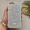قاب گوشی iPhone 13 Pro Max آیفون نگین دار سواروسکی SWAROVSKI پلاک فلزی نقره ای کد 151379