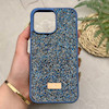 قاب گوشی iPhone 14 Pro Max آیفون نگین دار سواروسکی SWAROVSKI پلاک فلزی سرمه ای کد 151381