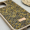 قاب گوشی iPhone 14 Pro Max آیفون نگین دار سواروسکی SWAROVSKI پلاک فلزی طلایی کد 151385