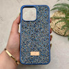 قاب گوشی iPhone 15 Pro Max آیفون نگین دار سواروسکی SWAROVSKI پلاک فلزی سرمه ای کد 151391