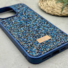 قاب گوشی iPhone 15 Pro Max آیفون نگین دار سواروسکی SWAROVSKI پلاک فلزی سرمه ای کد 151391