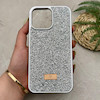 قاب گوشی iPhone 15 Pro Max آیفون نگین دار سواروسکی SWAROVSKI پلاک فلزی نقره ای کد 151392