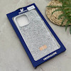 قاب گوشی iPhone 15 Pro Max آیفون نگین دار سواروسکی SWAROVSKI پلاک فلزی نقره ای کد 151392