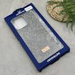 قاب گوشی iPhone 16 Pro Max آیفون نگین دار سواروسکی SWAROVSKI پلاک فلزی خاکستری کد 151395