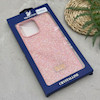 قاب گوشی iPhone 16 Pro Max آیفون نگین دار سواروسکی SWAROVSKI پلاک فلزی صورتی کد 151396