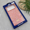 قاب گوشی iPhone 17 Pro Max آیفون نگین دار سواروسکی SWAROVSKI پلاک فلزی نارنجی کد 151404
