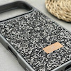 قاب گوشی iPhone 17 Pro آیفون نگین دار سواروسکی SWAROVSKI پلاک فلزی خاکستری کد 151410