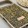 قاب گوشی iPhone 17 Pro آیفون نگین دار سواروسکی SWAROVSKI پلاک فلزی طلایی کد 151411