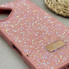 قاب گوشی iPhone 17 آیفون نگین دار سواروسکی SWAROVSKI پلاک فلزی صورتی کد 151414