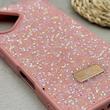 قاب گوشی iPhone 17 آیفون نگین دار سواروسکی SWAROVSKI پلاک فلزی صورتی کد 151414