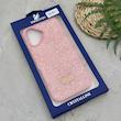 قاب گوشی iPhone 17 آیفون نگین دار سواروسکی SWAROVSKI پلاک فلزی صورتی کد 151414