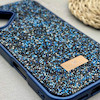 قاب گوشی iPhone 17 آیفون نگین دار سواروسکی SWAROVSKI پلاک فلزی سرمه ای کد 151418