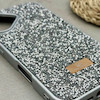 قاب گوشی iPhone 17 آیفون نگین دار سواروسکی SWAROVSKI پلاک فلزی نقره ای کد 151419