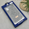 قاب گوشی iPhone 16 آیفون نگین دار سواروسکی SWAROVSKI پلاک فلزی خاکستری کد 151423