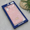 قاب گوشی iPhone 16 آیفون نگین دار سواروسکی SWAROVSKI پلاک فلزی صورتی کد 151425