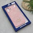 قاب گوشی iPhone 16 آیفون نگین دار سواروسکی SWAROVSKI پلاک فلزی صورتی کد 151425