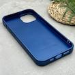 قاب گوشی iPhone 13 - 14 آیفون نگین دار سواروسکی SWAROVSKI پلاک فلزی سرمه ای کد 151434