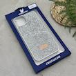 قاب گوشی iPhone 13 - 14 آیفون نگین دار سواروسکی SWAROVSKI پلاک فلزی نقره ای کد 151435