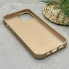 قاب گوشی iPhone 13 - 14 آیفون نگین دار سواروسکی SWAROVSKI پلاک فلزی طلایی کد 151438