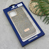 قاب گوشی iPhone 13 - 14 آیفون نگین دار سواروسکی SWAROVSKI پلاک فلزی طلایی کد 151438