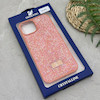 قاب گوشی iPhone 13 - 14 آیفون نگین دار سواروسکی SWAROVSKI پلاک فلزی نارنجی کد 151440