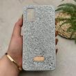 قاب گوشی Poco M3 - Redmi 9T شیائومی نگین دار سواروسکی SWAROVSKI پلاک فلزی نقره ای کد 151448