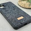 قاب گوشی Poco M3 - Redmi 9T شیائومی نگین دار سواروسکی SWAROVSKI پلاک فلزی مشکی کد 151449
