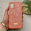 قاب گوشی Poco M3 - Redmi 9T شیائومی نگین دار سواروسکی SWAROVSKI پلاک فلزی نارنجی کد 151451