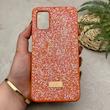 قاب گوشی Poco M3 - Redmi 9T شیائومی نگین دار سواروسکی SWAROVSKI پلاک فلزی نارنجی کد 151451