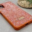 قاب گوشی Poco M3 - Redmi 9T شیائومی نگین دار سواروسکی SWAROVSKI پلاک فلزی نارنجی کد 151451